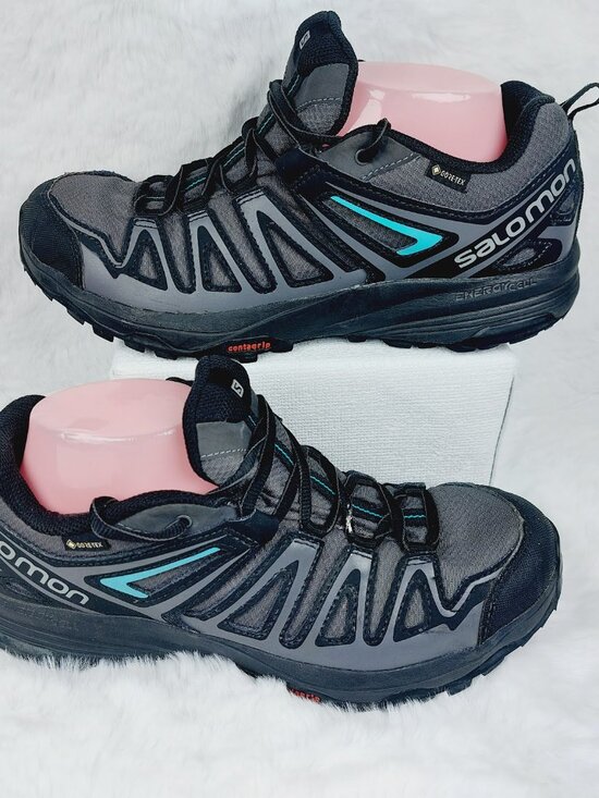 Salomon X Crest Men\'s Black Atlantis Ultra Prime GORE-TEX Prime Hiking Shoes 9.5 main image 7
